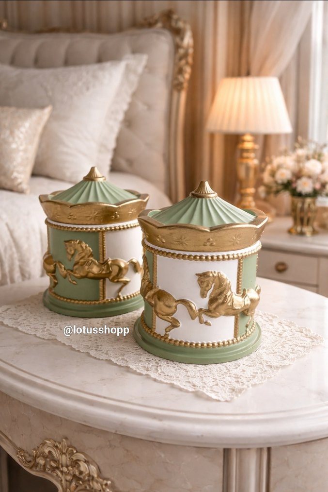 Pembe Atlıkarınca Temalı Biblo Saklama Takı Kutusu - Görsel 2