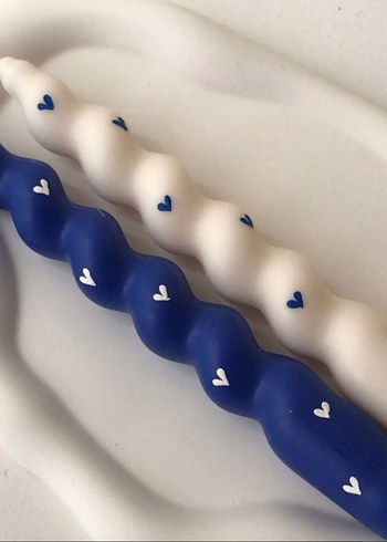 DEKORATİF Mumlar, kurdeleli mum - Görsel 4