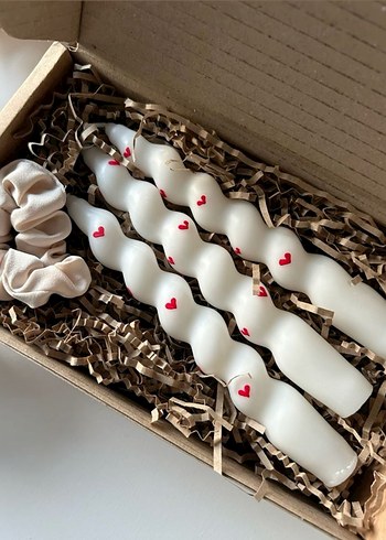 DEKORATİF Mumlar, kurdeleli mum - Görsel 6