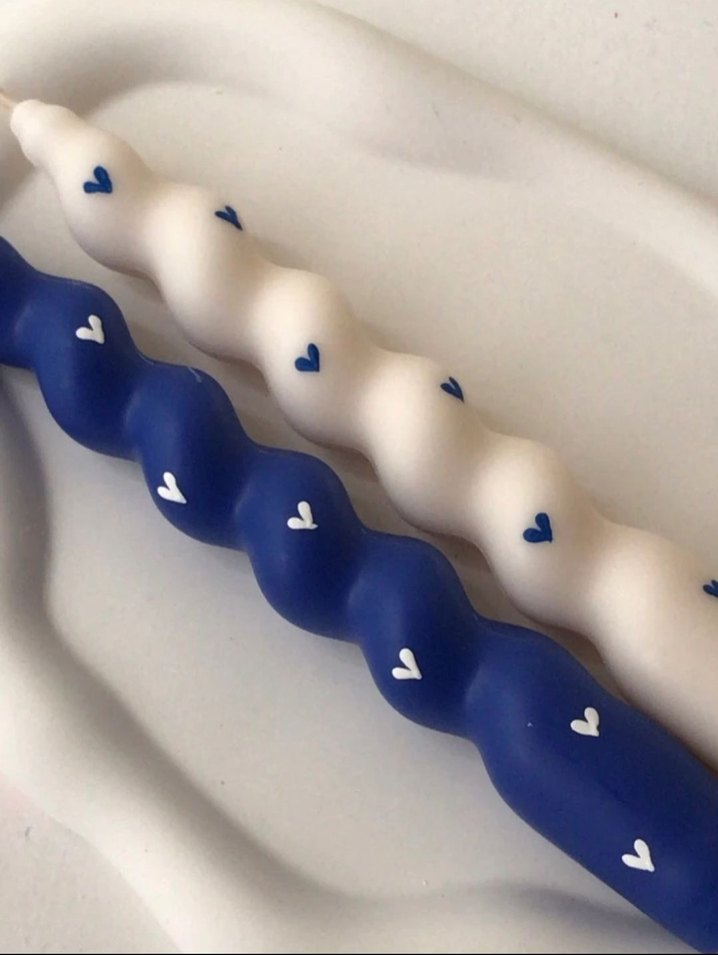 DEKORATİF Mumlar, kurdeleli mum - Görsel 4