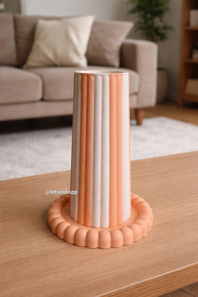 Bubble Tabaklı Pampas Vazo set - Görsel 2