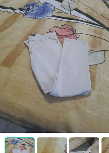 Diğer Minimal Beyaz Duz Paca Jean Pantolon