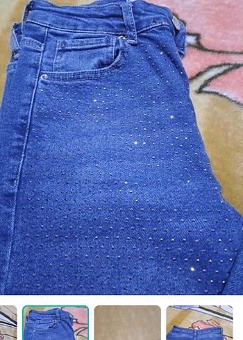Diğer Tasli Mavi Denim Jean