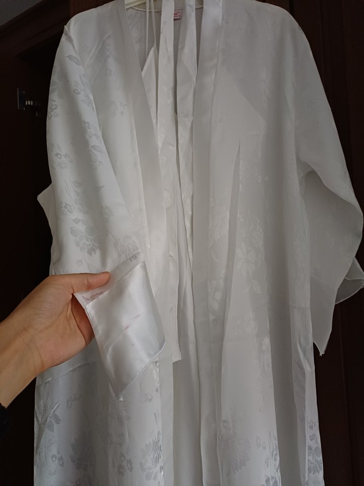 6 lı beyaz gecelik takımı - Görsel 5