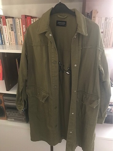 Yeşil parka mont