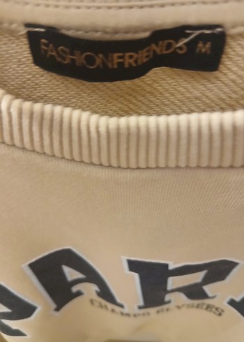 Bej Paris Baskılı Kadın Sweatshirt - Görsel 3