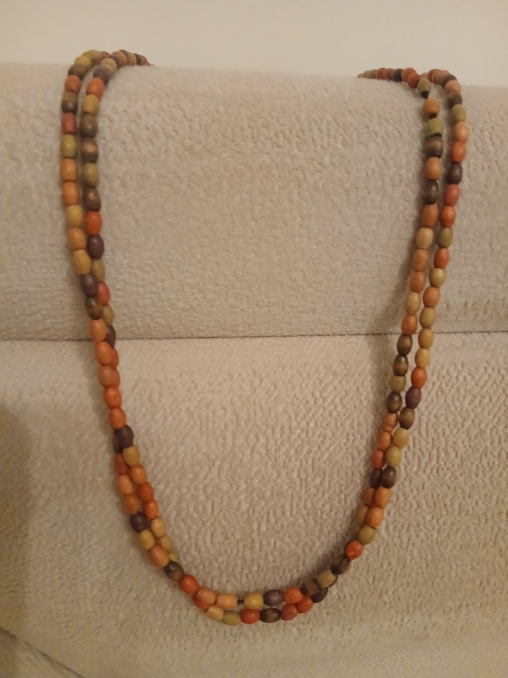 Uzun Çok Renkli Boncuklu Bohem Kolye - Görsel 2