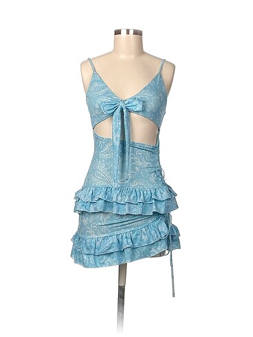Vintage Love Kısa Elbise %70 İndirimli.
