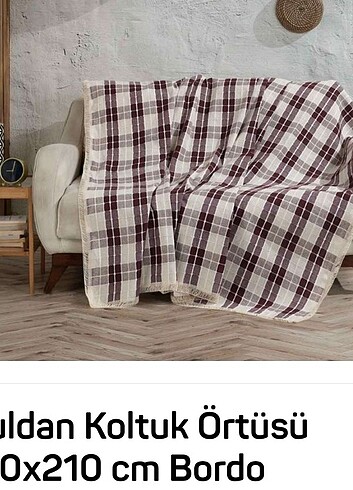 Koltuk örtüsü krem bordo 
