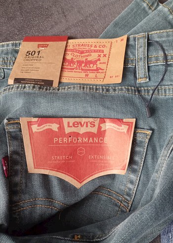 Levis Levi S 501 Orijinal Kesim Gri Erkek Kot Pantolon