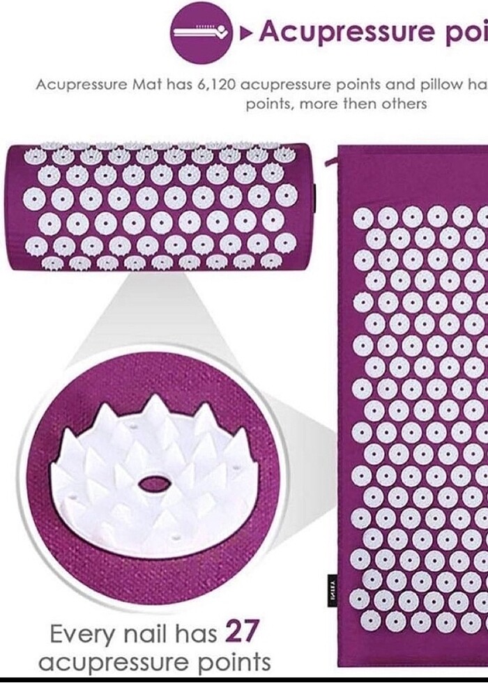 Akupunktur masaj matı, yoga matı - Görsel 2