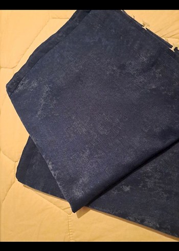 Koyu Mavi Modern Fon Perde - Görsel 4