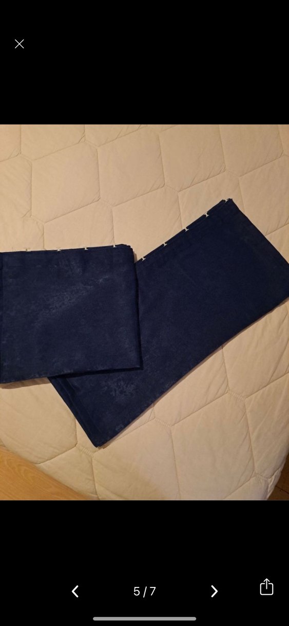 Koyu Mavi Modern Fon Perde - Görsel 3