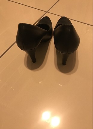 38 Beden siyah Renk Sıfır bambi siyah topuklu ayakkabı