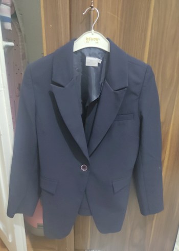 Diğer Lacivert Kadin Tek Dugmeli Blazer Ceket
