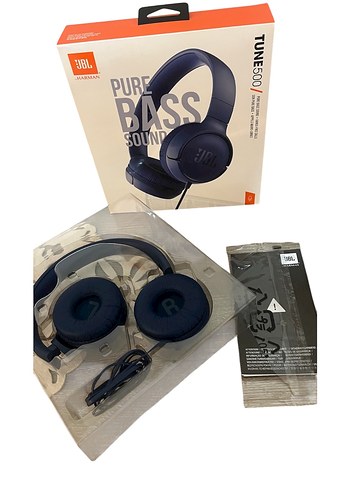 JBL Tune 500 Koyu Mavi Kulaklık - Görsel 2