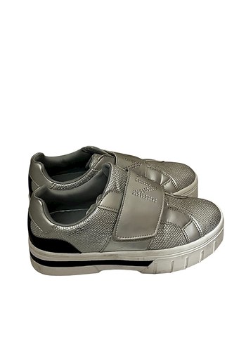 Gri Yılan Desenli Kadın Spor Ayakkabı - Görsel 2