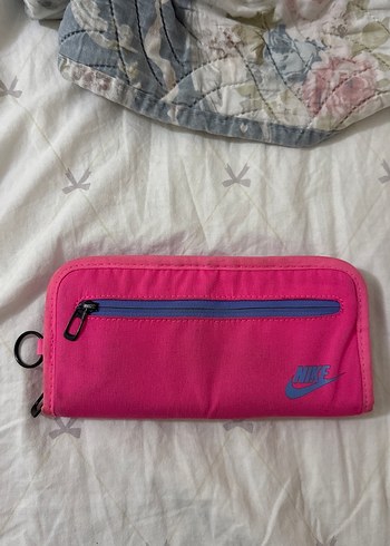 Nike Fermuarli Pembe Kadin Cuzdan