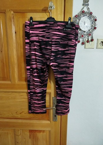 Pembe Zebra Desenli Kadın Spor Tayt - Görsel 3