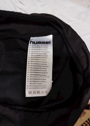 Hummel Siyah Baskılı Spor Tayt - Görsel 7