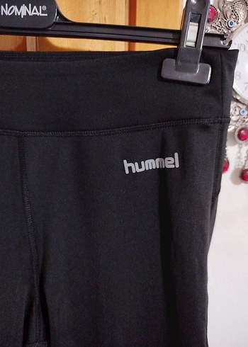 Hummel Siyah Baskılı Spor Tayt - Görsel 2