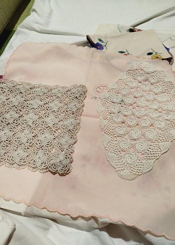 Vintage Dantel İşlemeli El Yapımı Örtü - Görsel 6
