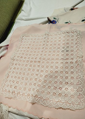 Vintage Dantel İşlemeli El Yapımı Örtü - Görsel 5