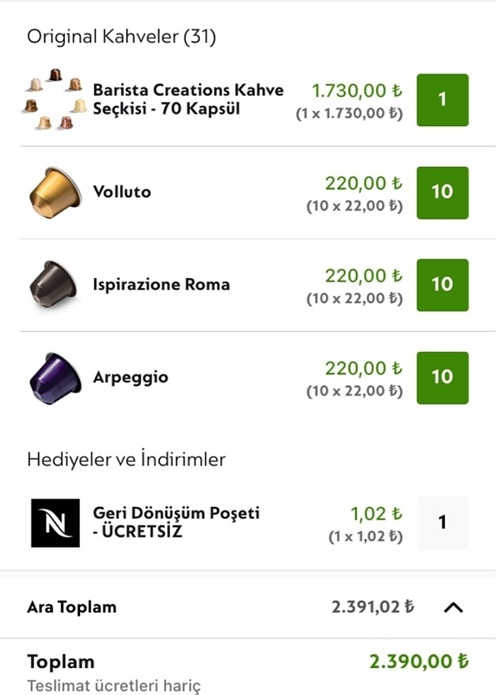 Nespresso Latissima( Kapsül Dahil Fiyat) - Görsel 2