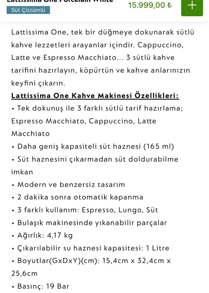 Nespresso Latissima( Kapsül Dahil Fiyat) - Görsel 3