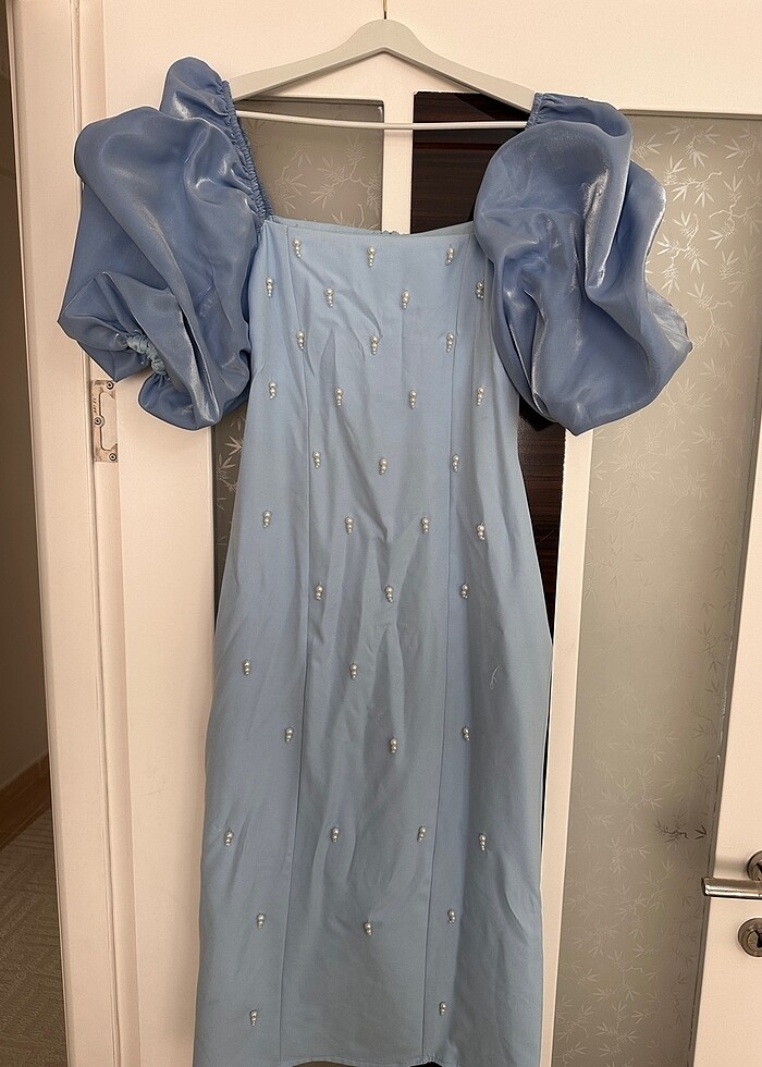 Balon kol abiye - Görsel 2