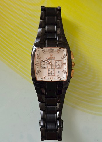 Raymond Weil Raymond G06229 Siyah Celik Kronograf Erkek Kol Saati
