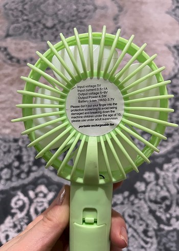 Yeşil Mini Masaüstü Vantilatör - Görsel 4