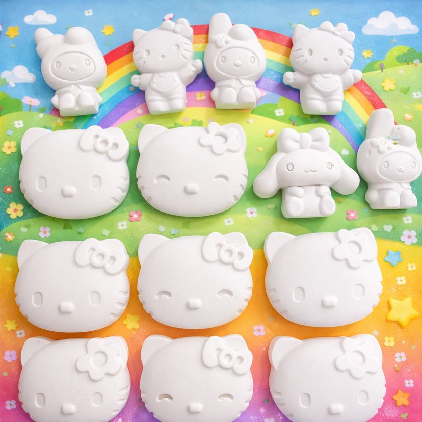 Unicorn ve Salyangoz Figürlü taş boyama etkinlik - Görsel 3