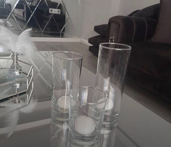 Paşabahçe Paşabahçe silindir 3?lü mumluk set