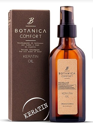 BOTANICA COMFORT Aşırı Yıpranmış Saçlar için Keratin Bakım Yağı