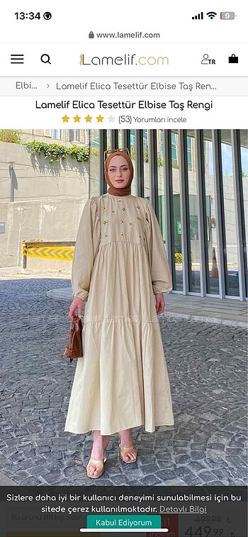 Lamelif çiçekli elbise