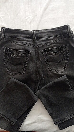 Taş detaylı füme renkli Jean 