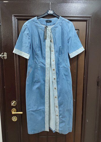 Roman Marka Roman Acik Mavi Denim Elbise