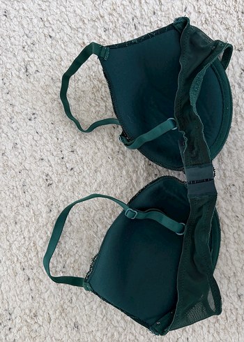 Koyu Yeşil Bohem Dantelli Sütyen - Görsel 3