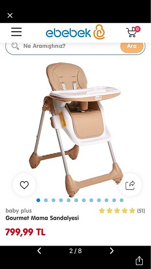 Diğer Baby plus Gourmet mama sandalyesi