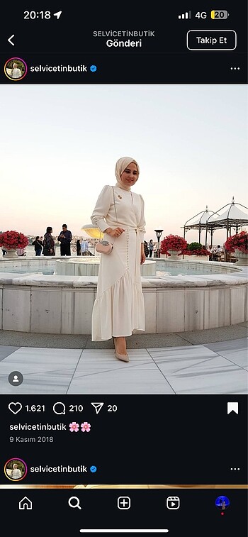 Selvi çetin butik beyaz takım