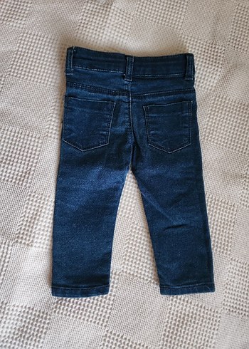 Düğmeli Erkek Çocuk Parlak Mavi Jean - Görsel 5