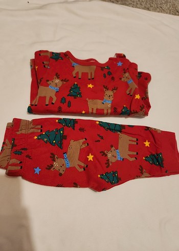 Kız bebek Kırmızı  Pijama - Görsel 5