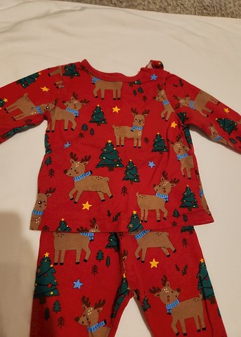 Kız bebek Kırmızı  Pijama - Görsel 7