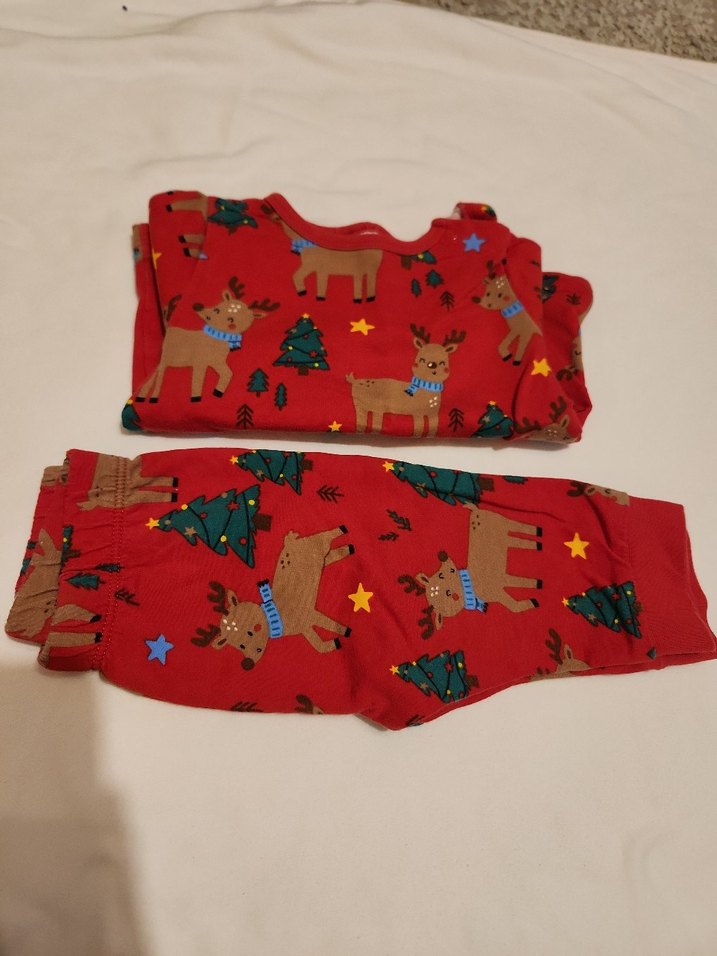 Kız bebek Kırmızı  Pijama - Görsel 5