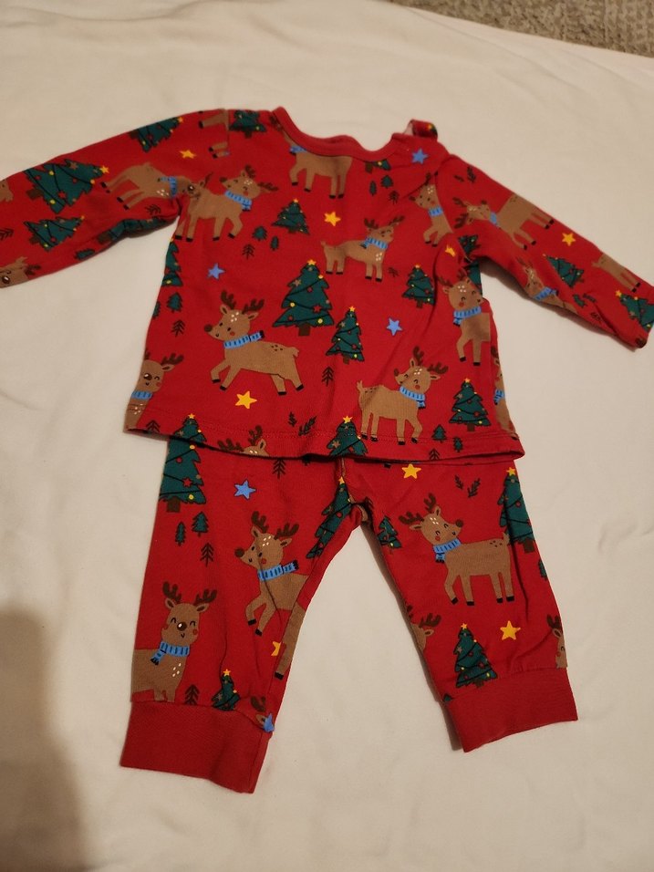 Kız bebek Kırmızı  Pijama - Görsel 4