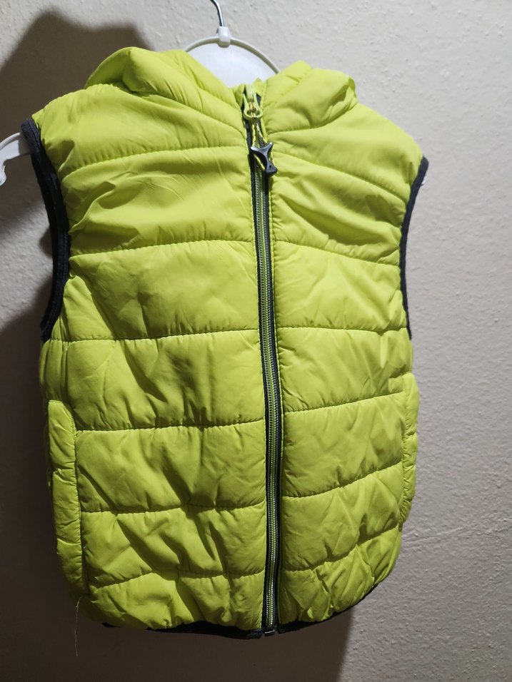 Sarı Kapüşonlu Erkek Çocuk Yelek - Görsel 4