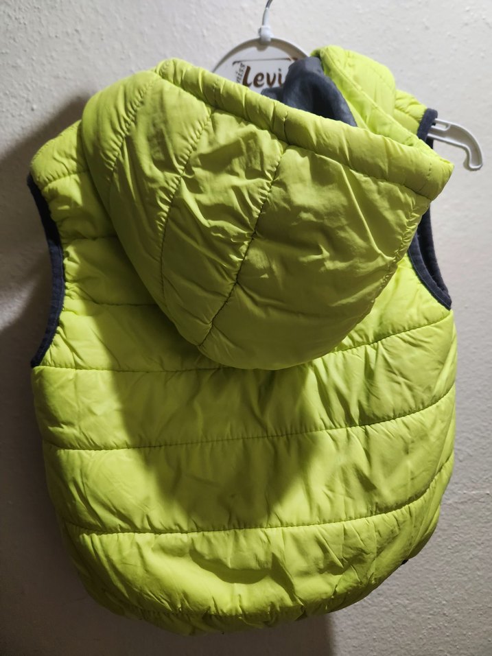 Sarı Kapüşonlu Erkek Çocuk Yelek - Görsel 5