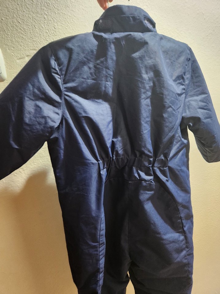 Koyu Mavi Fermuarlı Bebek Kayak Tulumu - Görsel 5