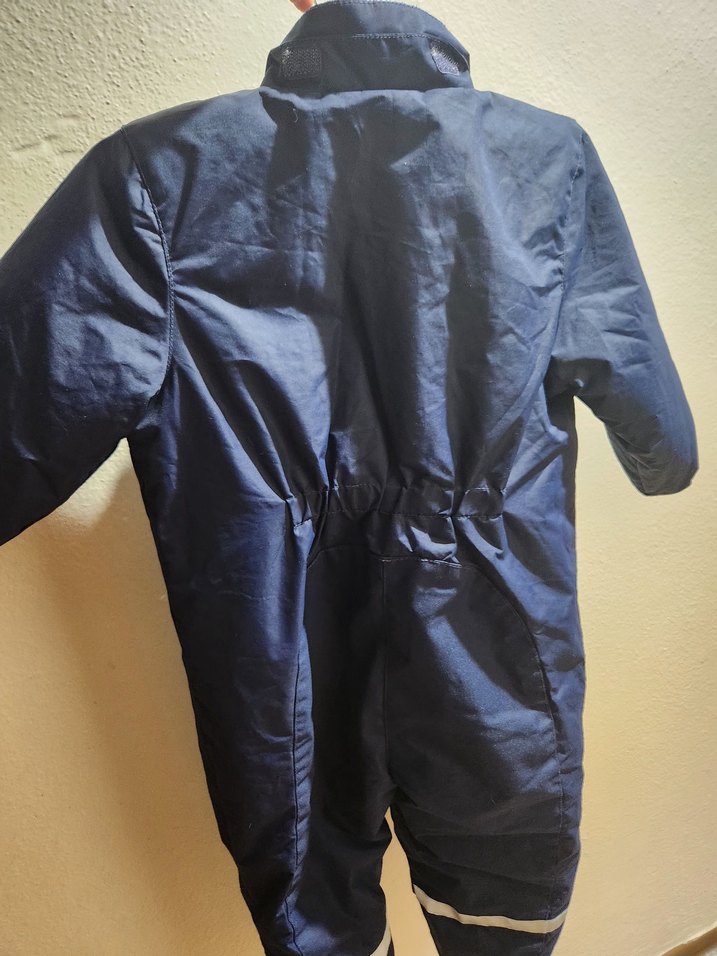 Koyu Mavi Fermuarlı Bebek Kayak Tulumu - Görsel 2